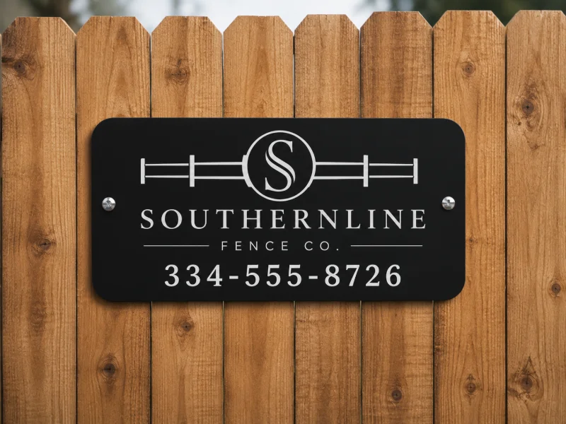 .040 Aluminum Fence Signs (2 Sided)