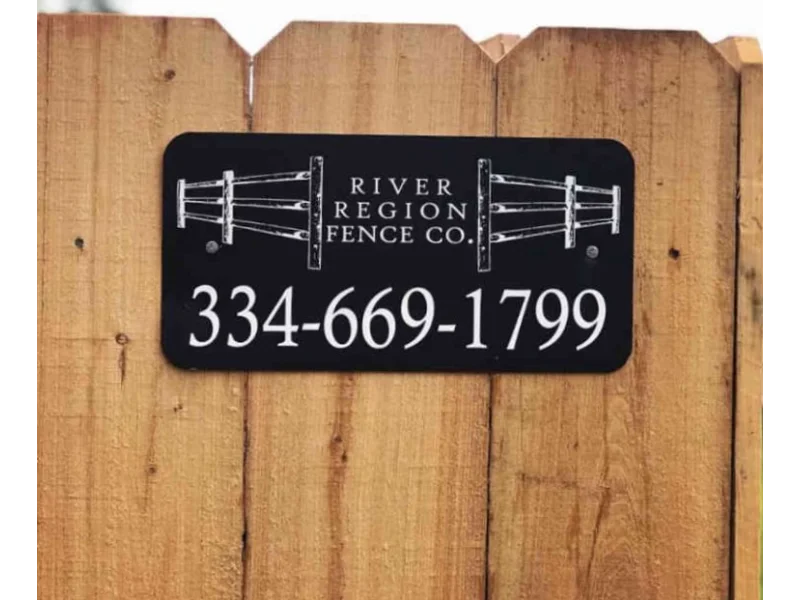 .024 Aluminum Fence Signs