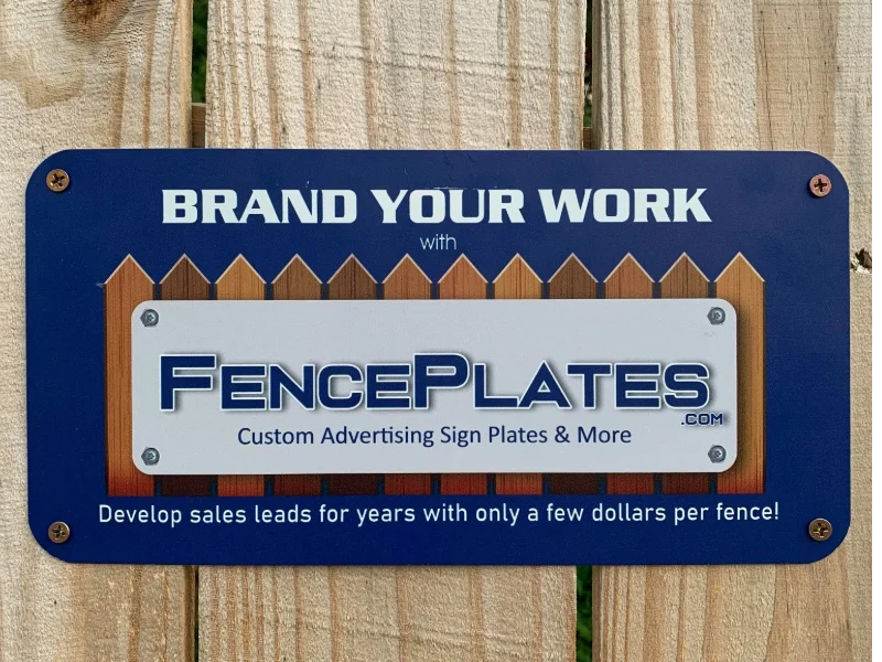 .024 Aluminum Fence Signs