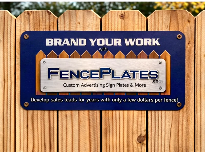 .040 Aluminum Fence Signs